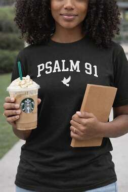 Custom Psalm 91 Eagle Graphic Christian T-Shirt